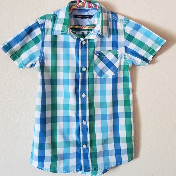 Tommy Hilfiger Other - Tommy Hilfiger Boys Plaid Shirt size 6
